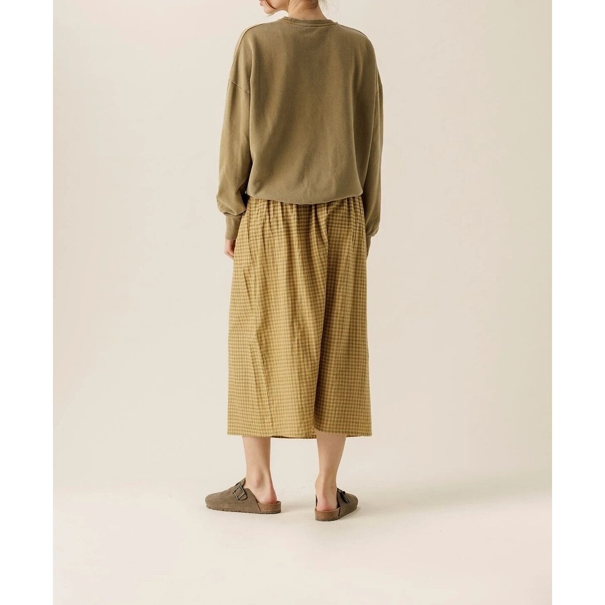 Sweat de corte amplo, RIYA caqui, APACHES COLLECTIONS