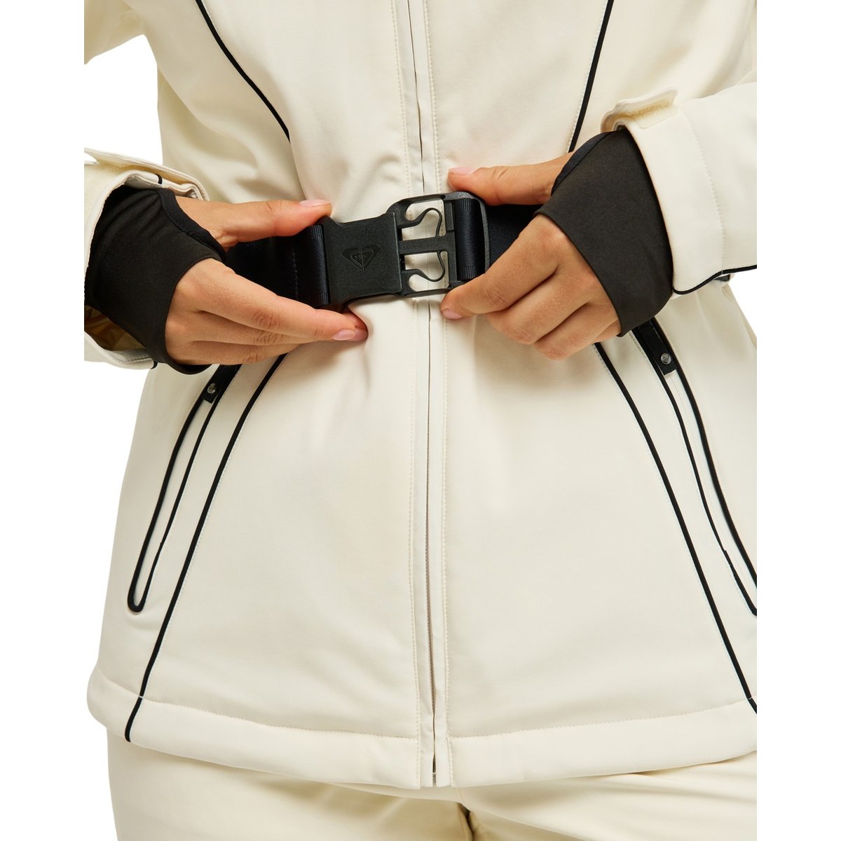 Veste technique softshell 15K PEAK ECLIPSE. blanc whisper white, ROXY