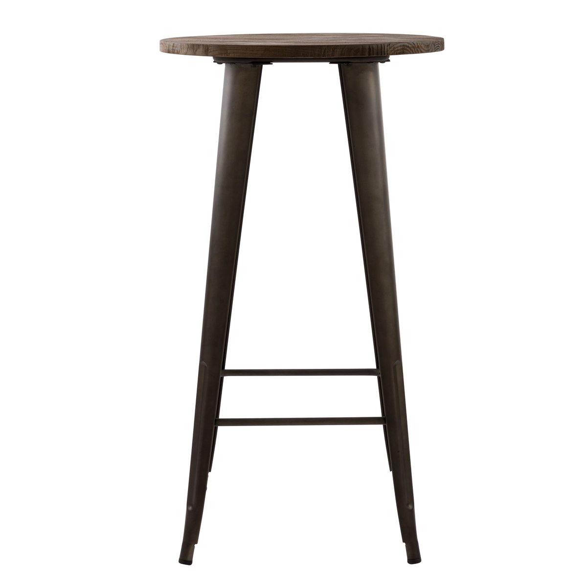 Table de bar ronde ∅60 cm - CHIMIE marron foncé, MAISON PAVANE