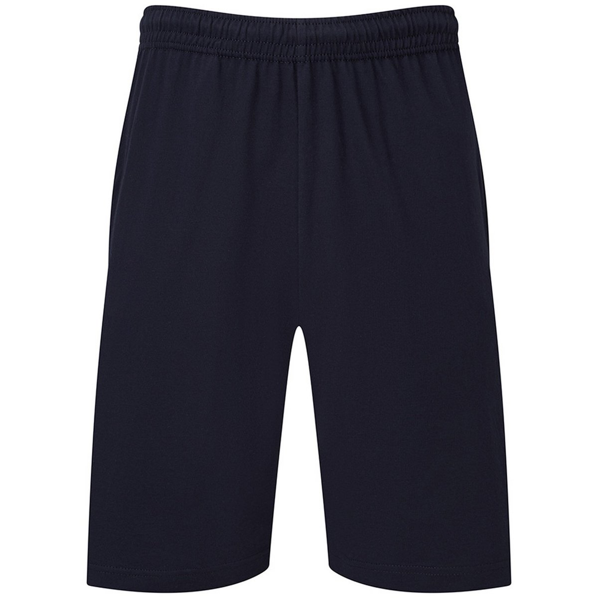 Short uni à taille élastiquée ICONIC bleu marine, FRUIT OF THE LOOM