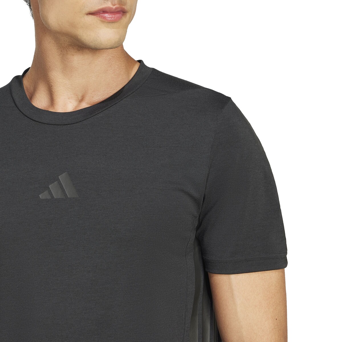 T-shirt manches courtes 3 bandes D4T noir, adidas Performance