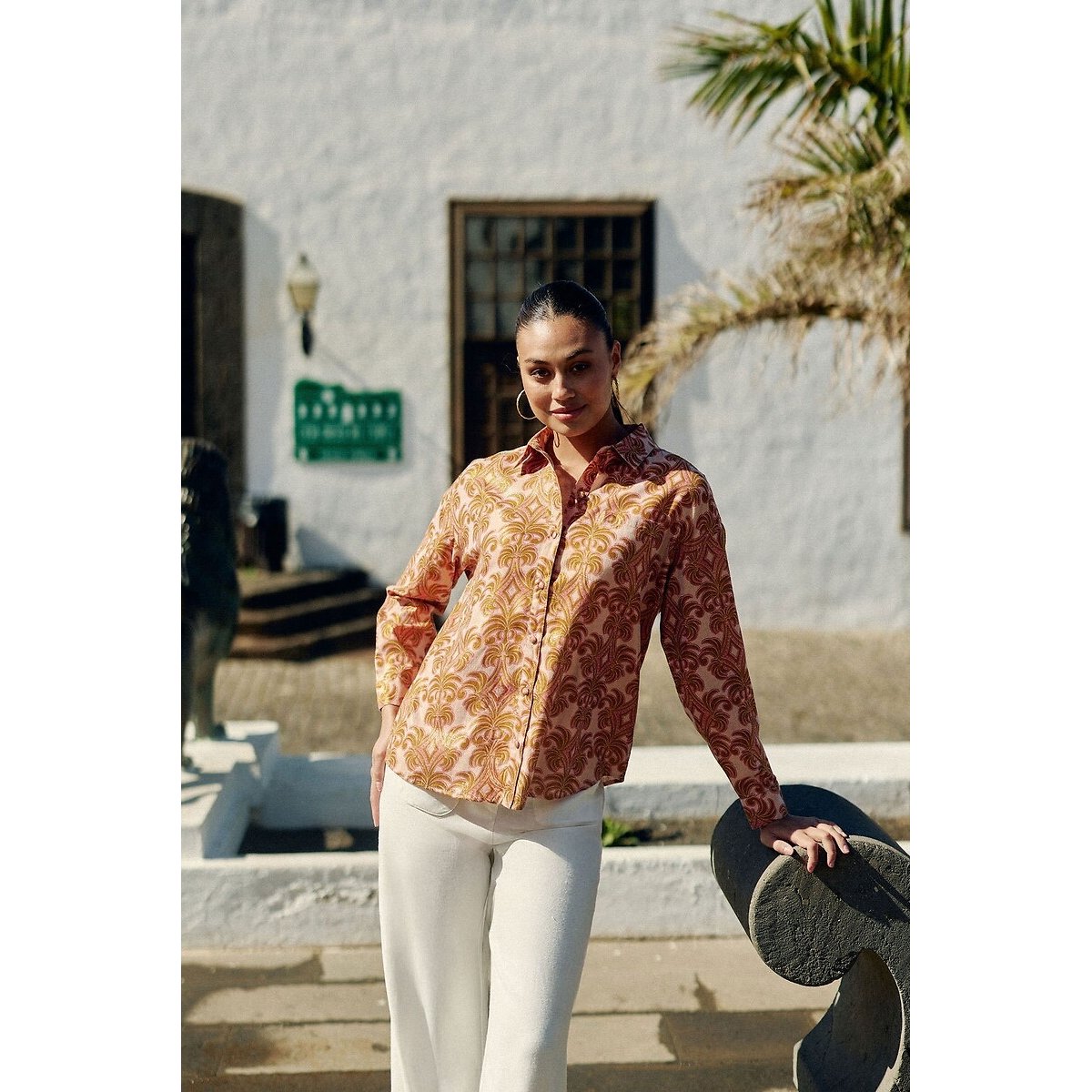 Chanti Printed Blouse with Long Sleeves floral print, LA PETITE ETOILE