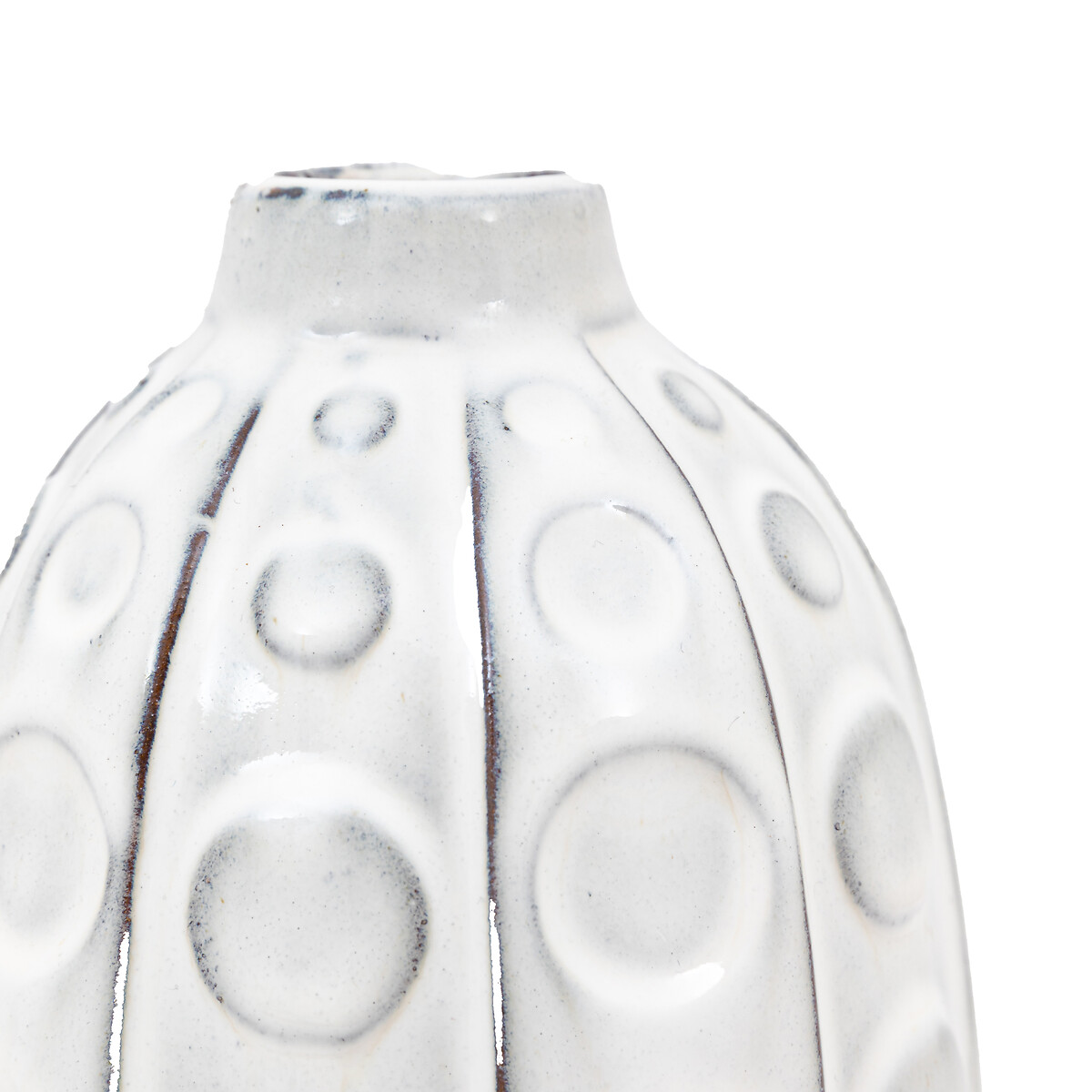 Kusama 26cm Dotted Ceramic Vase grey, ÉDITÉ