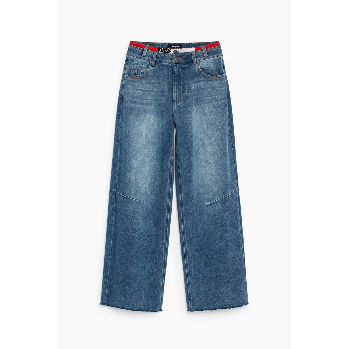 Jean balloon bleu, DESIGUAL