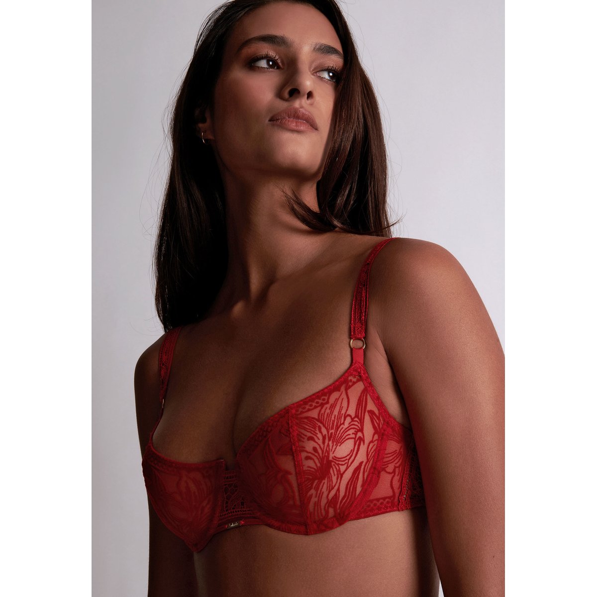 Soutien-gorge corbeille Coeur a Corps rouge, AUBADE