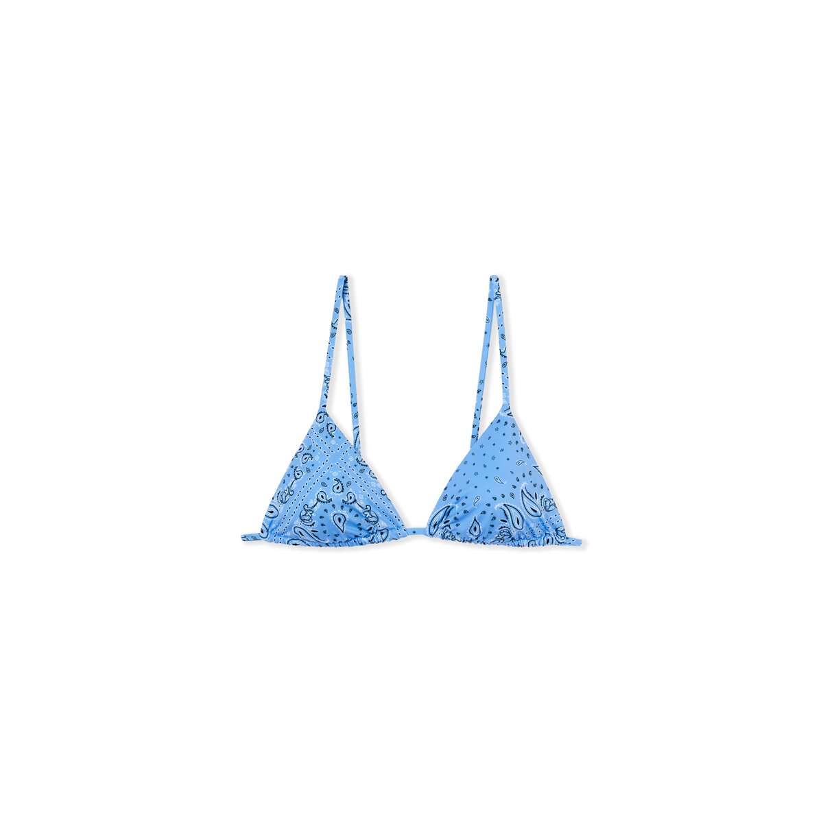 Haut de maillot de bain triangle multi positions à motifs SUN CLUB bleu, ETAM
