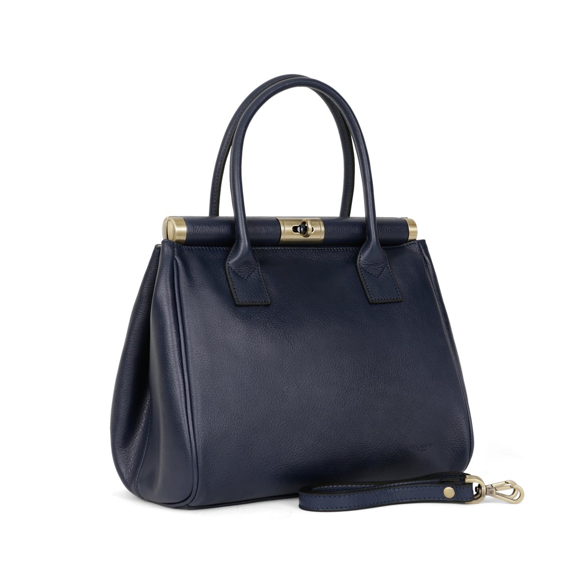 Sac porté main 2 poignées  RÉPUBLIQUE bleu marine, HEXAGONA