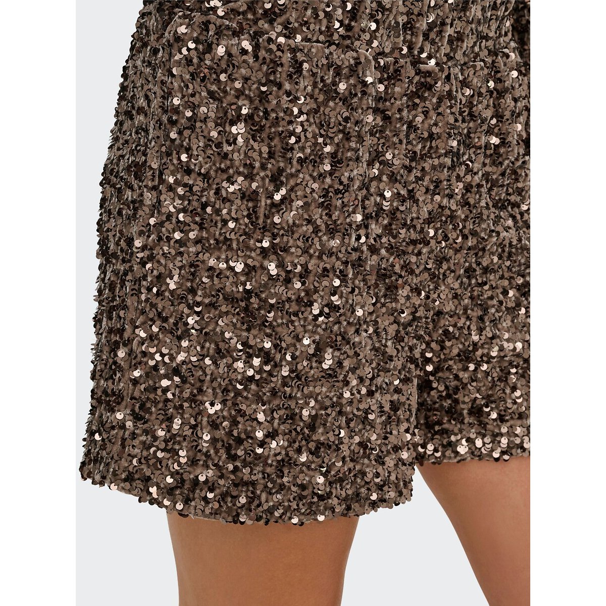 Sequin Shorts brown, ONLY