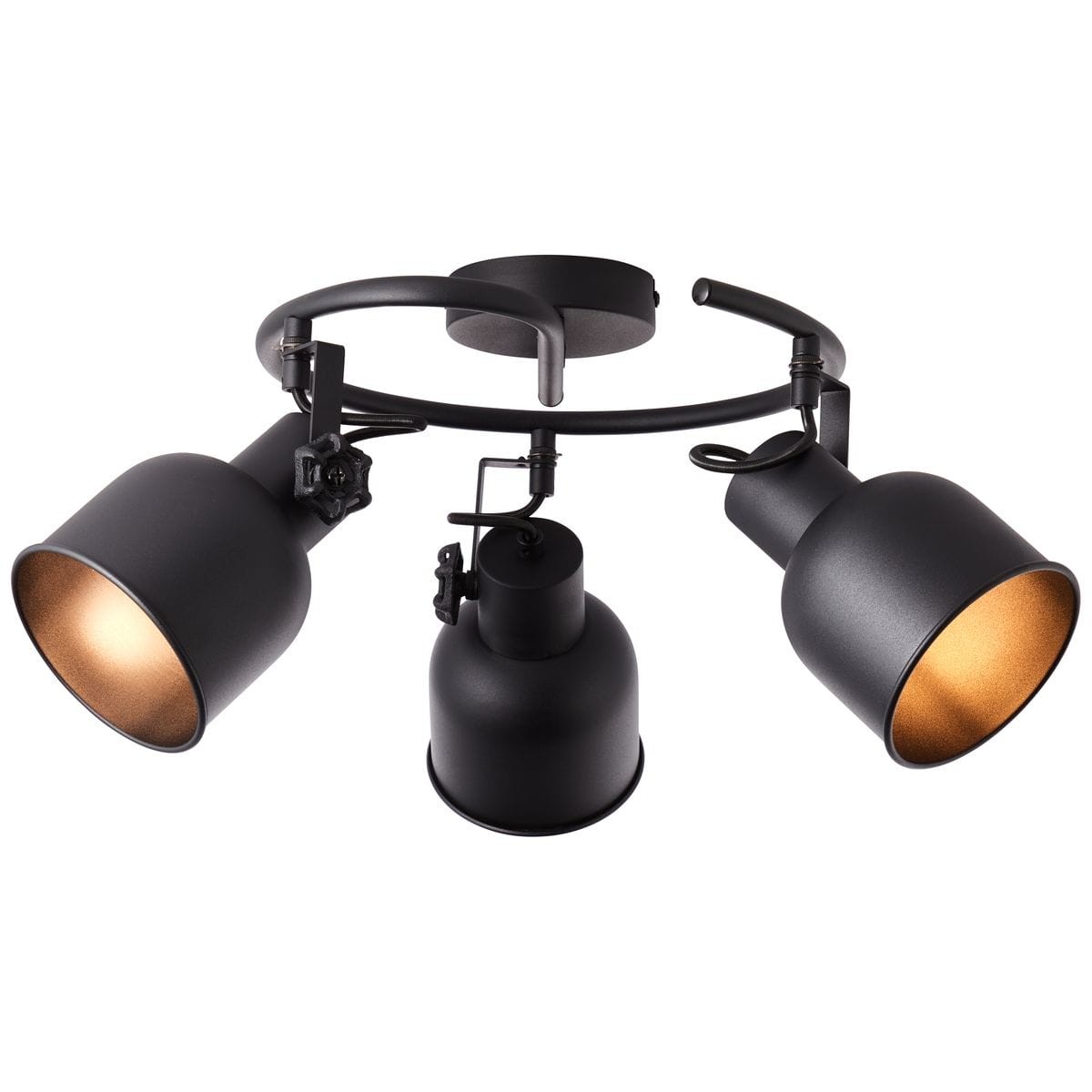 Plafonnier    ROLET noir, BRILLIANT