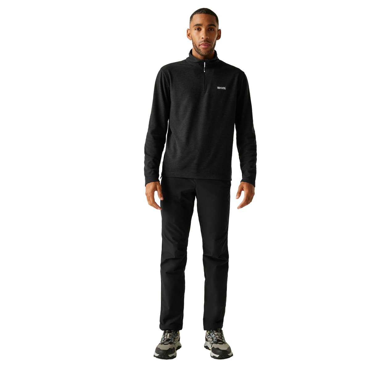 Pantalon de randonnée uni d'hiver HIGHTON noir, REGATTA