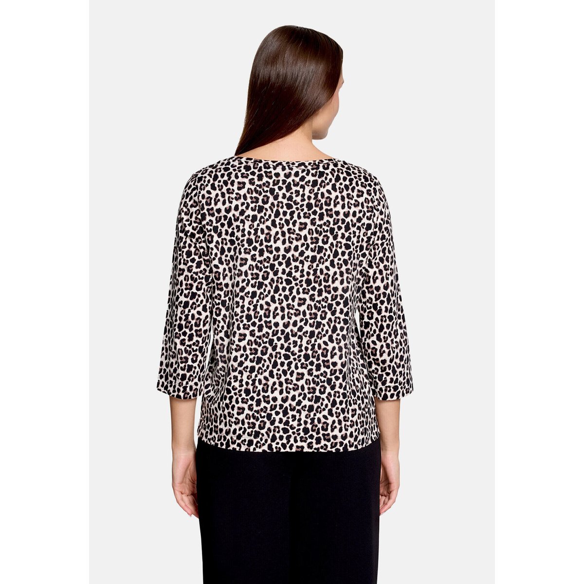 T-shirt basique à motif placé beige/marron, BETTY BARCLAY
