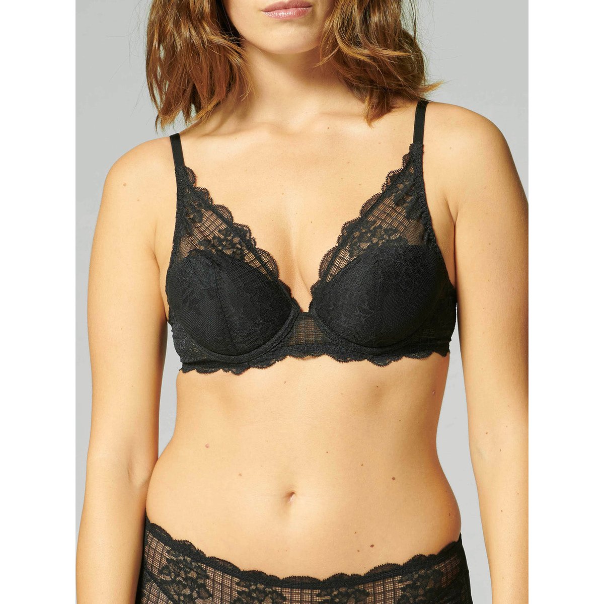 Soutien-gorge push-up décolleté plongeant, RÊVE noir, SIMONE PERELE
