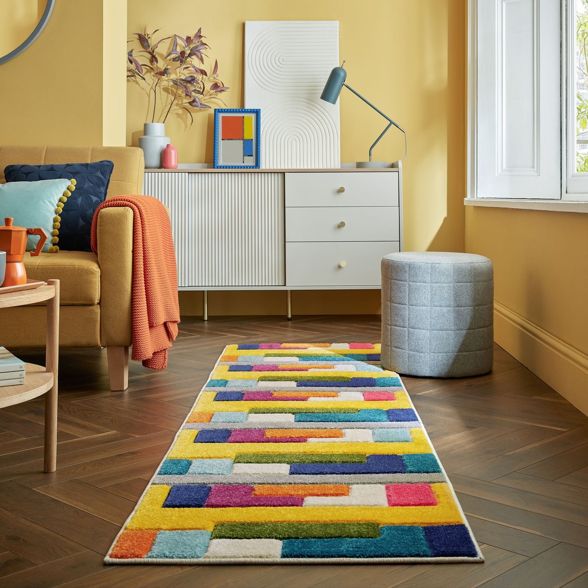 Tapis de couloir MAMBO multicolore, FLAIR RUGS