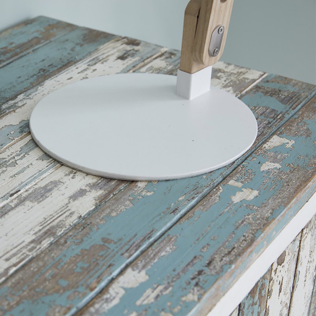 Meuble TV en bois recyclé massif 180 cm ATLANTIC blanc, BERAH GETAH