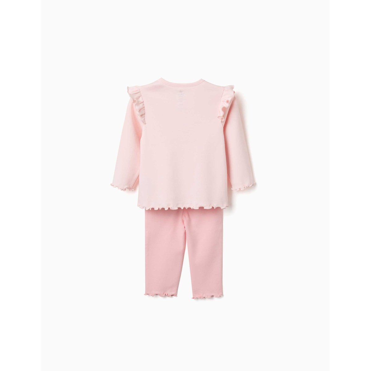 Pyjama en coton à manches longues et imprimé Minnie & Figaro rose clair, ZIPPY