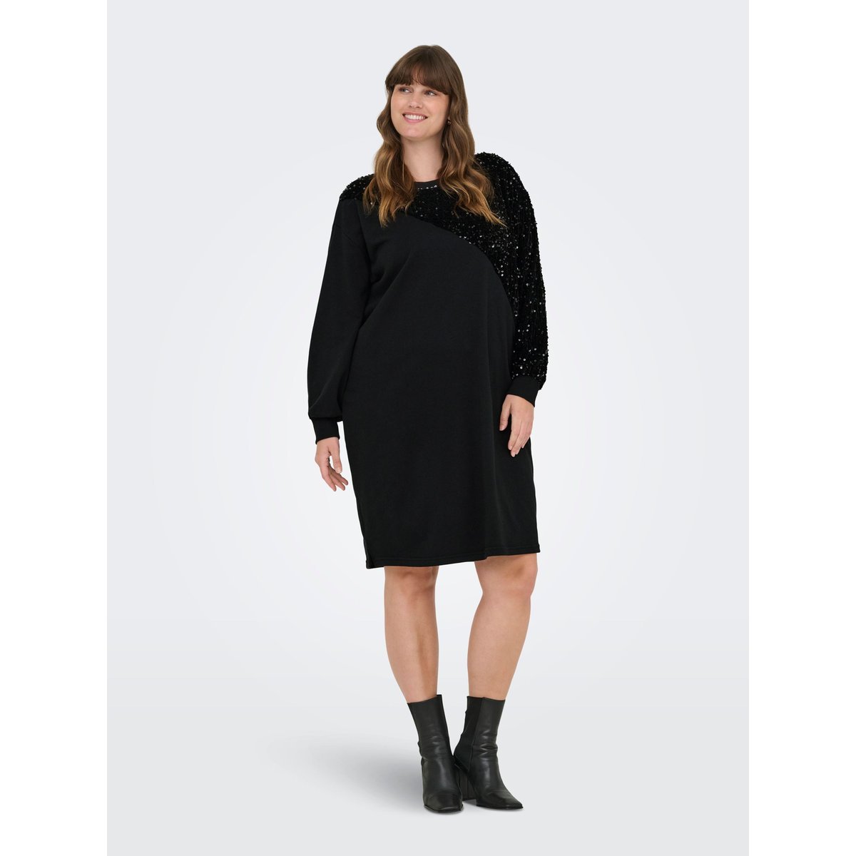 Robe Molletonnée noire - black, ONLY CARMAKOMA