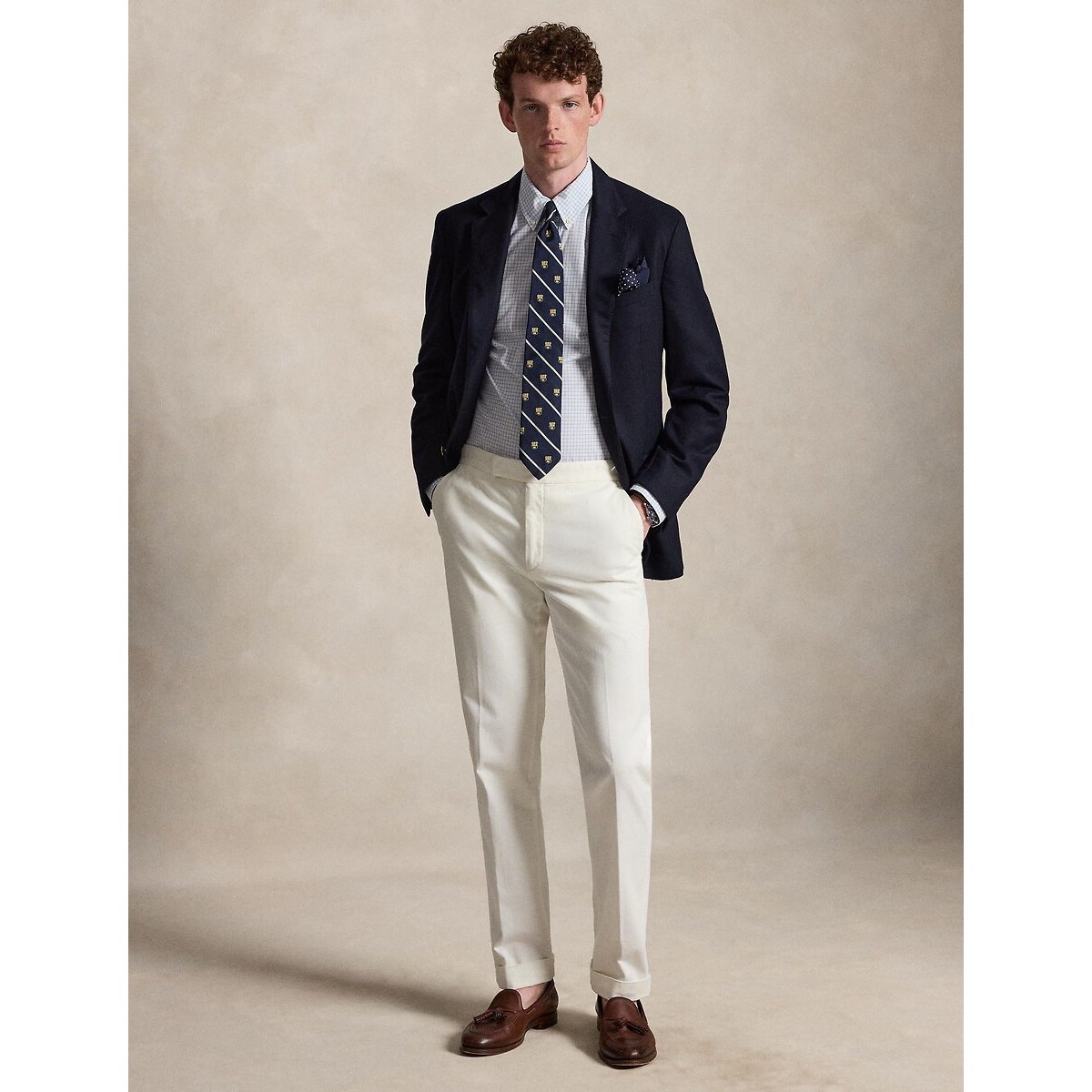 Camisa de popelín, Custom Fit azul/blanco, POLO RALPH LAUREN