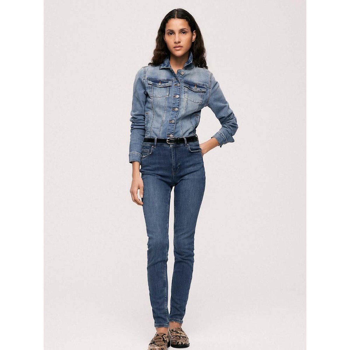 Jean skinny, taille standard medium blue, VILA