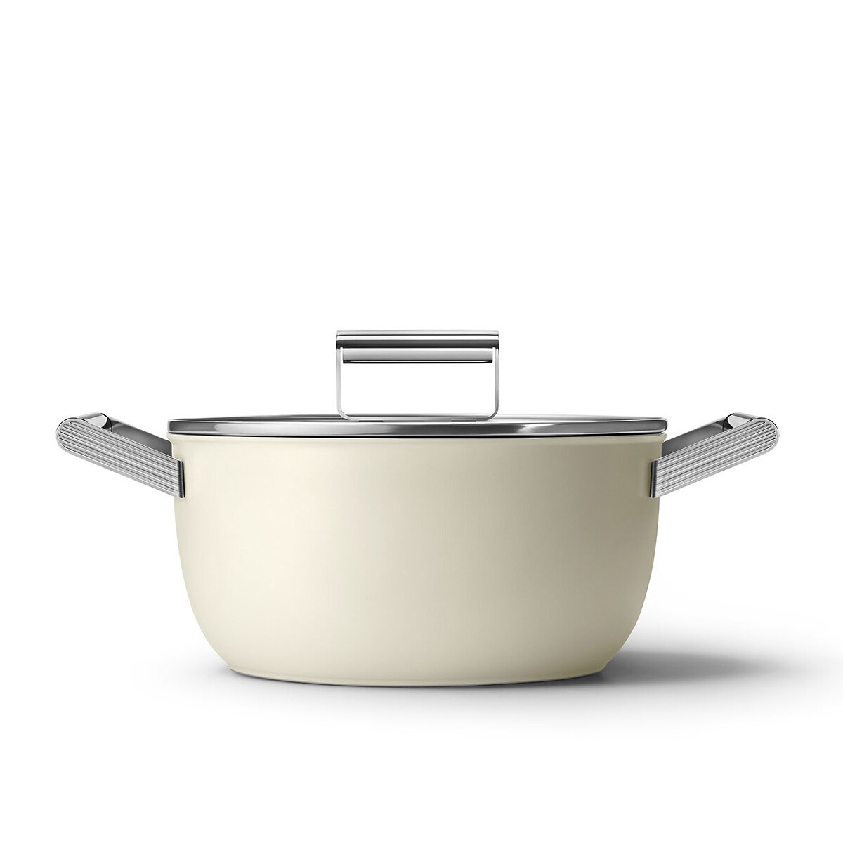 Caçarola antiaderente 24 cm, SMEG creme, SMEG