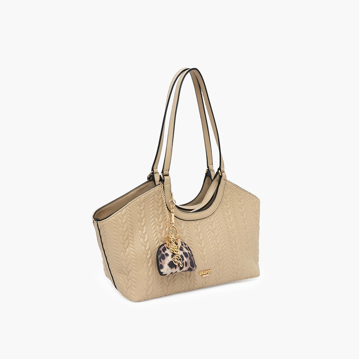 Petit sac shopper Tommylee beige,doré, LOLLIPOPS