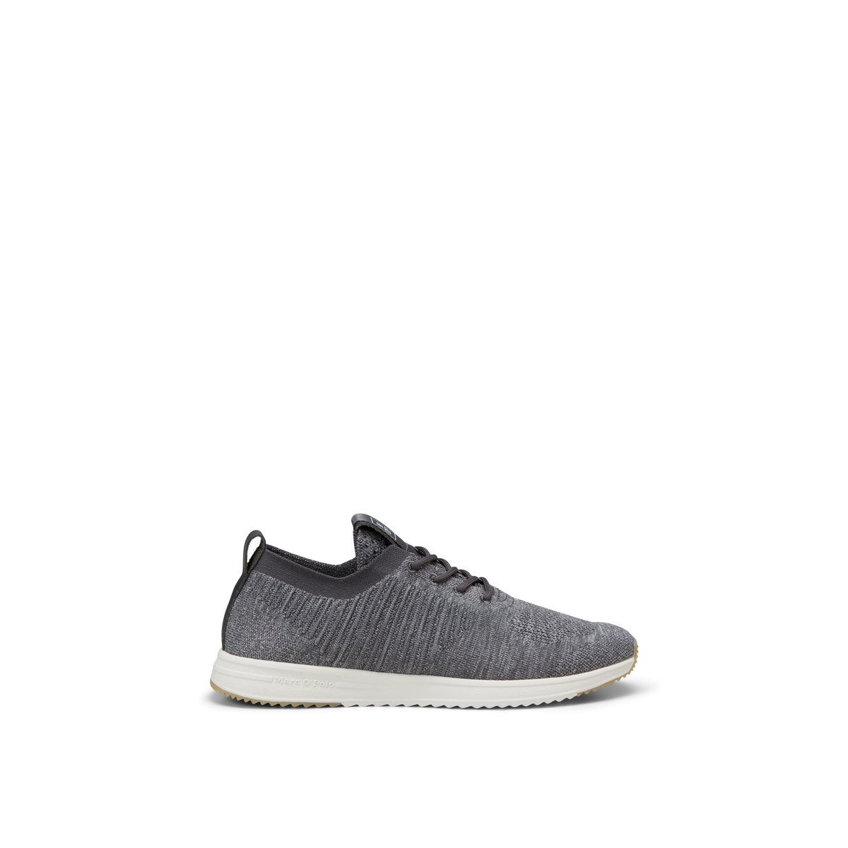 Sneaker modèle Jasper en polyester recyclé gris, MARC O'POLO
