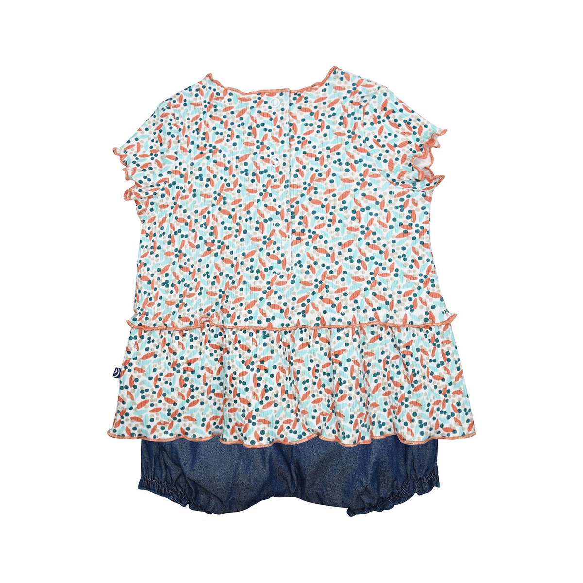 Robe bloomer georgia manches courtes naissance bleu, SUCRE D'ORGE