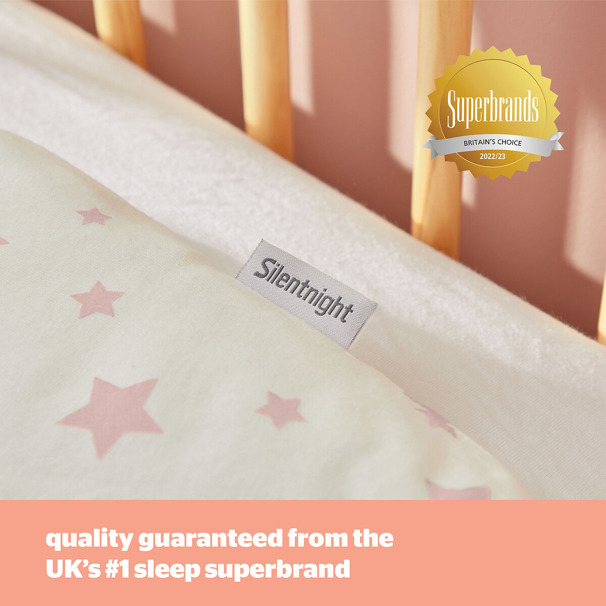 0-6 Months 2.5 Tog Safe Nights Baby Sleeping Bag pink, SILENTNIGHT