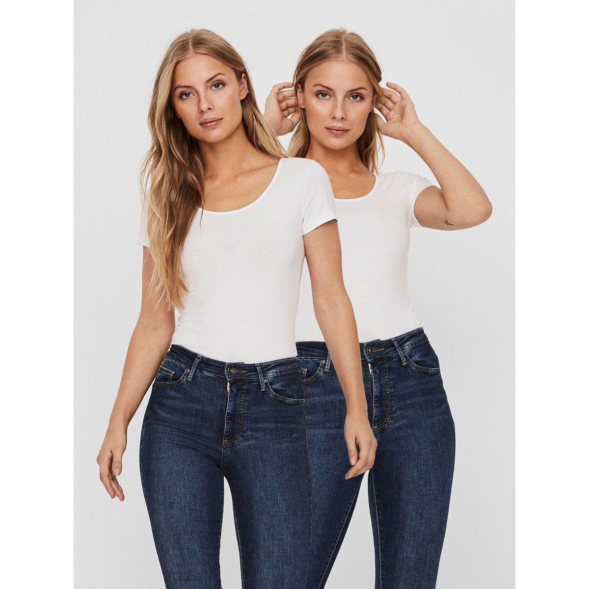 T-Shirt bright white 1, VERO MODA