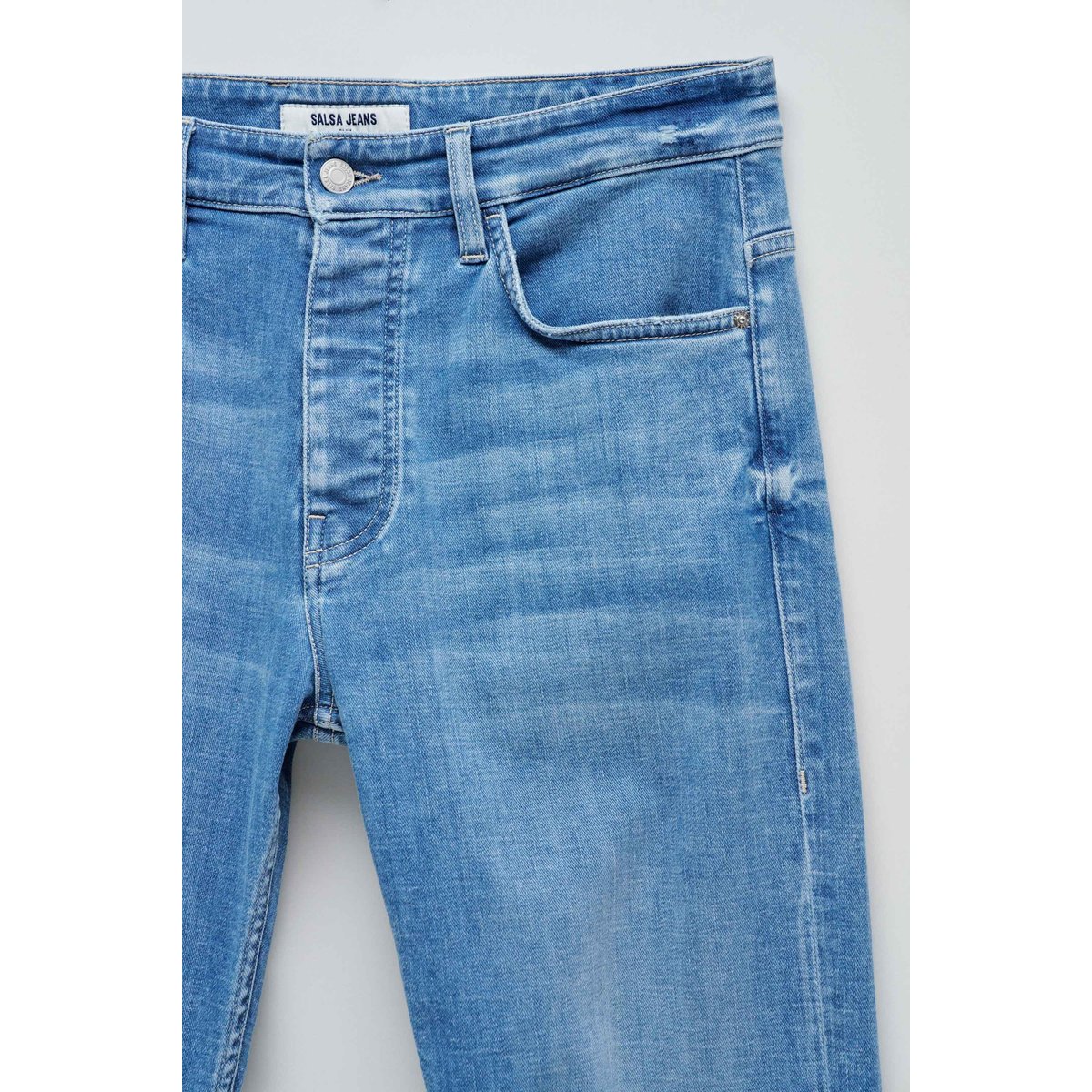 JEAN SLIM FIT bleu turquoise, SALSA JEANS