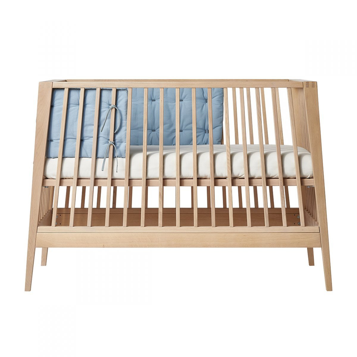 Tour de lit Linea et Luna en coton bio blanc, LEANDER