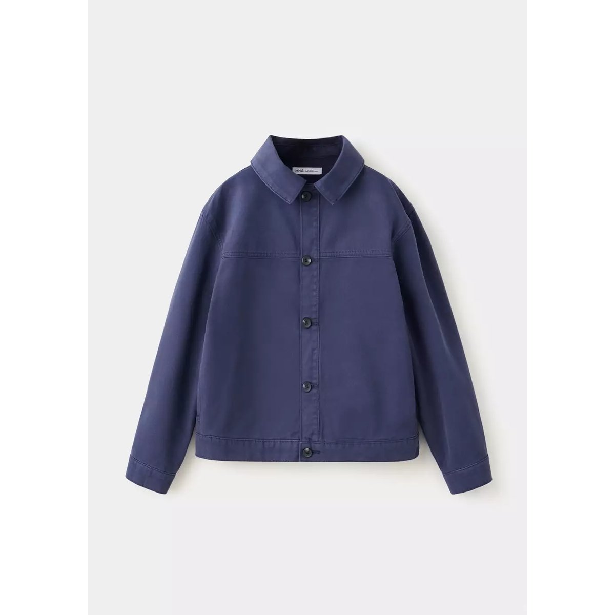 Blouson en jean bleu marine, MANGO KIDS
