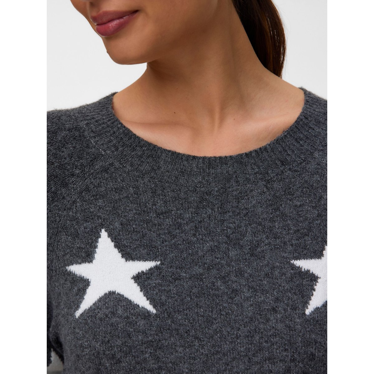 Pull En Maille dark grey melange, VERO MODA