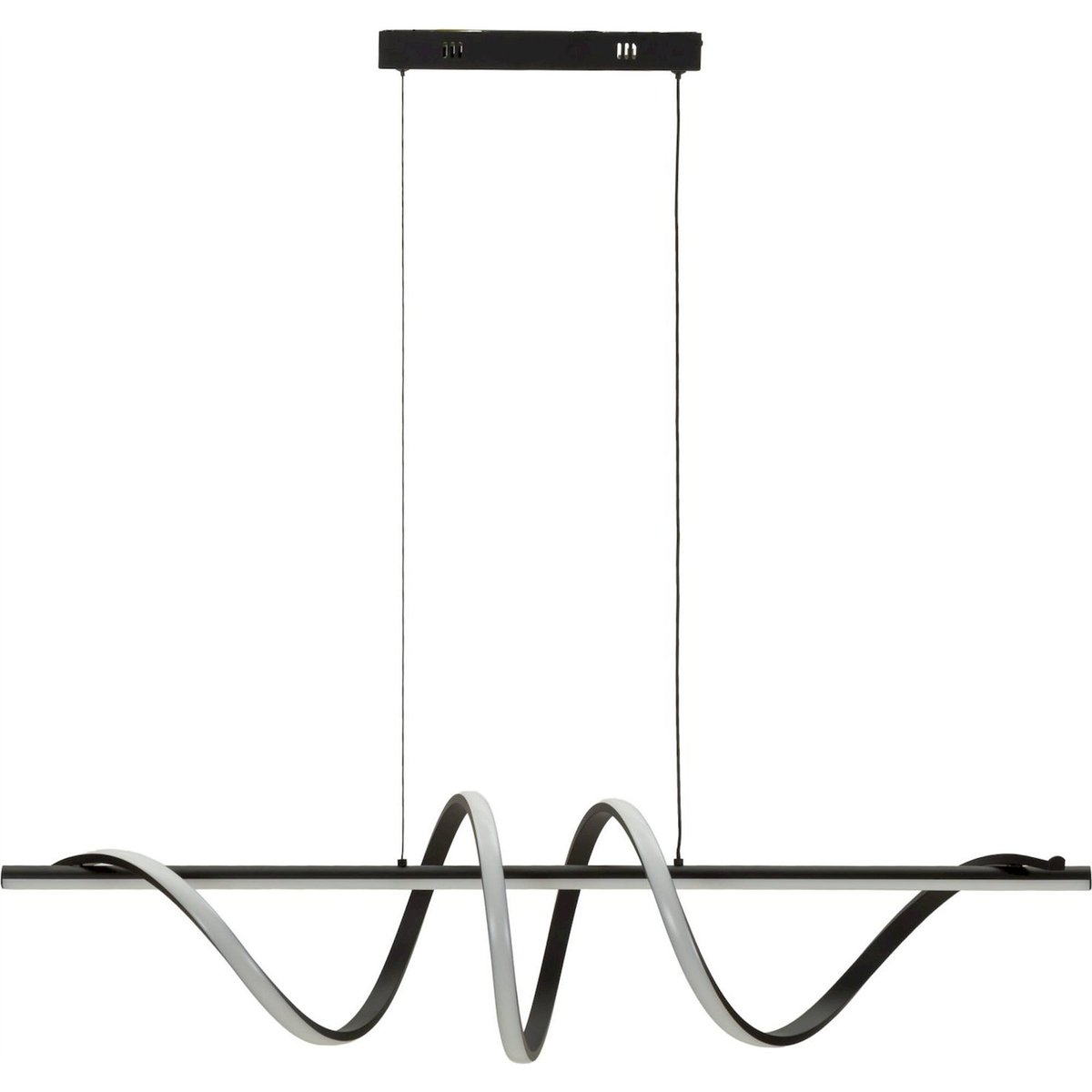 Suspension spirale LED hauteur réglable MODERN noir et blanc, RECOLLECTION