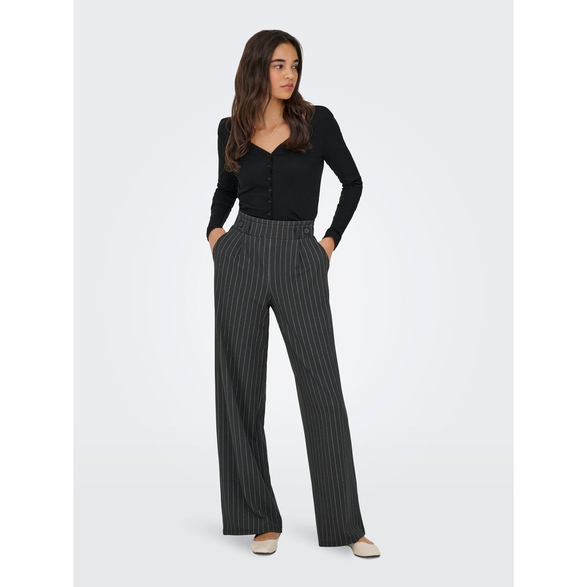 Pantalon dark grey melange, JDY