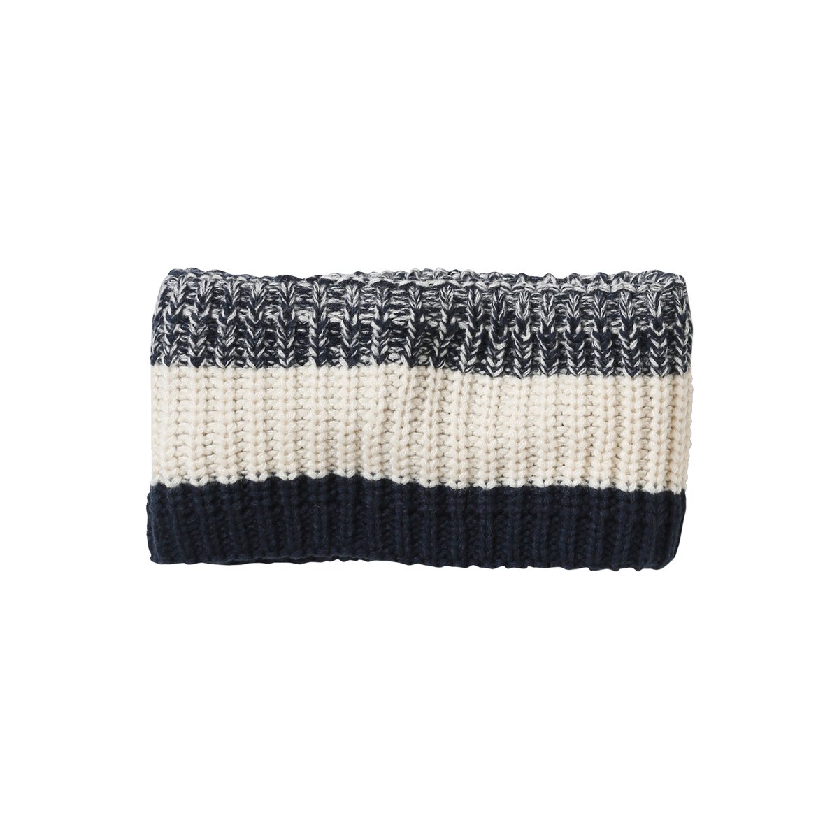 Ensemble colorblock bonnet + snood + gants bleu nuit, VERTBAUDET