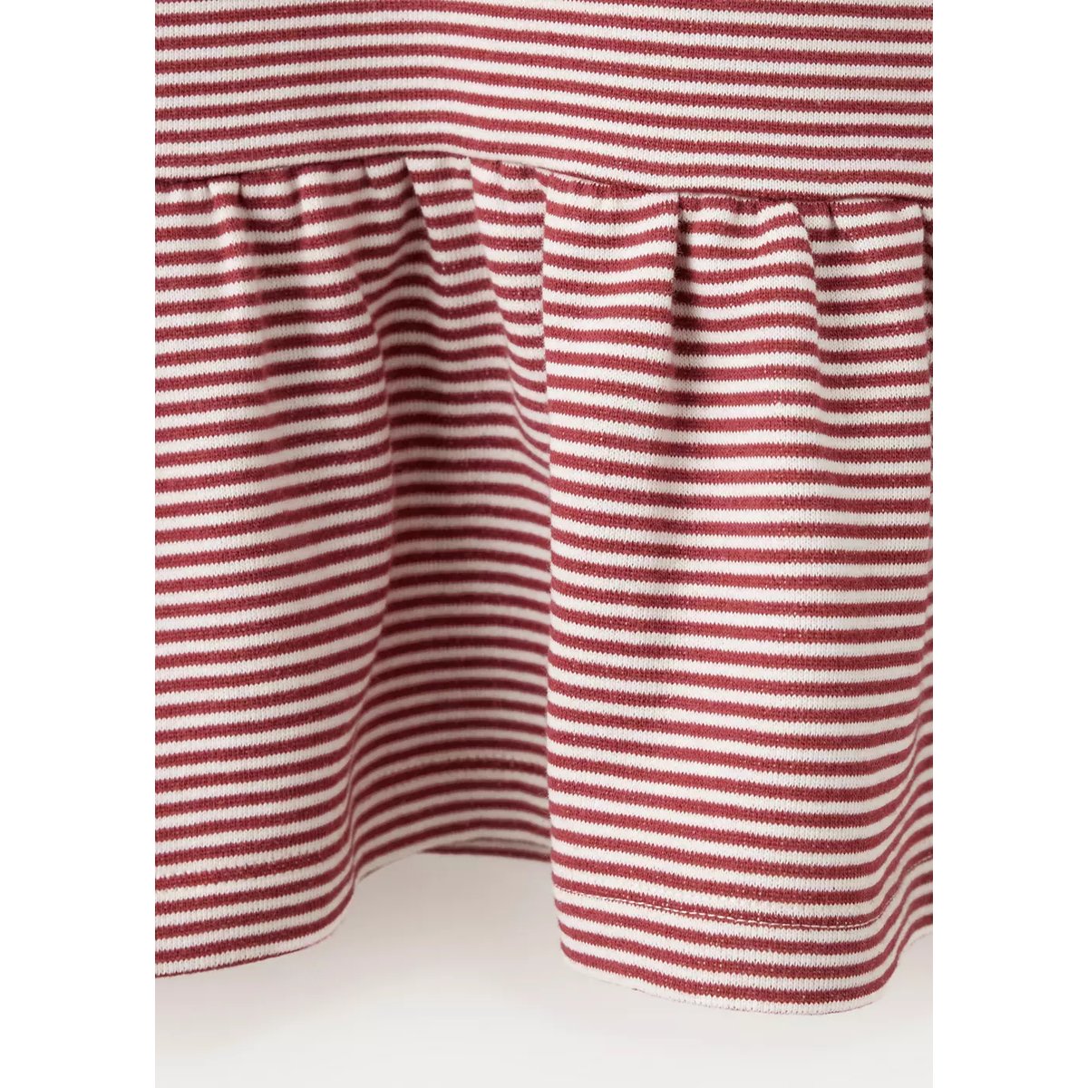 Robe en maille à rayures cerise, MANGO BABY