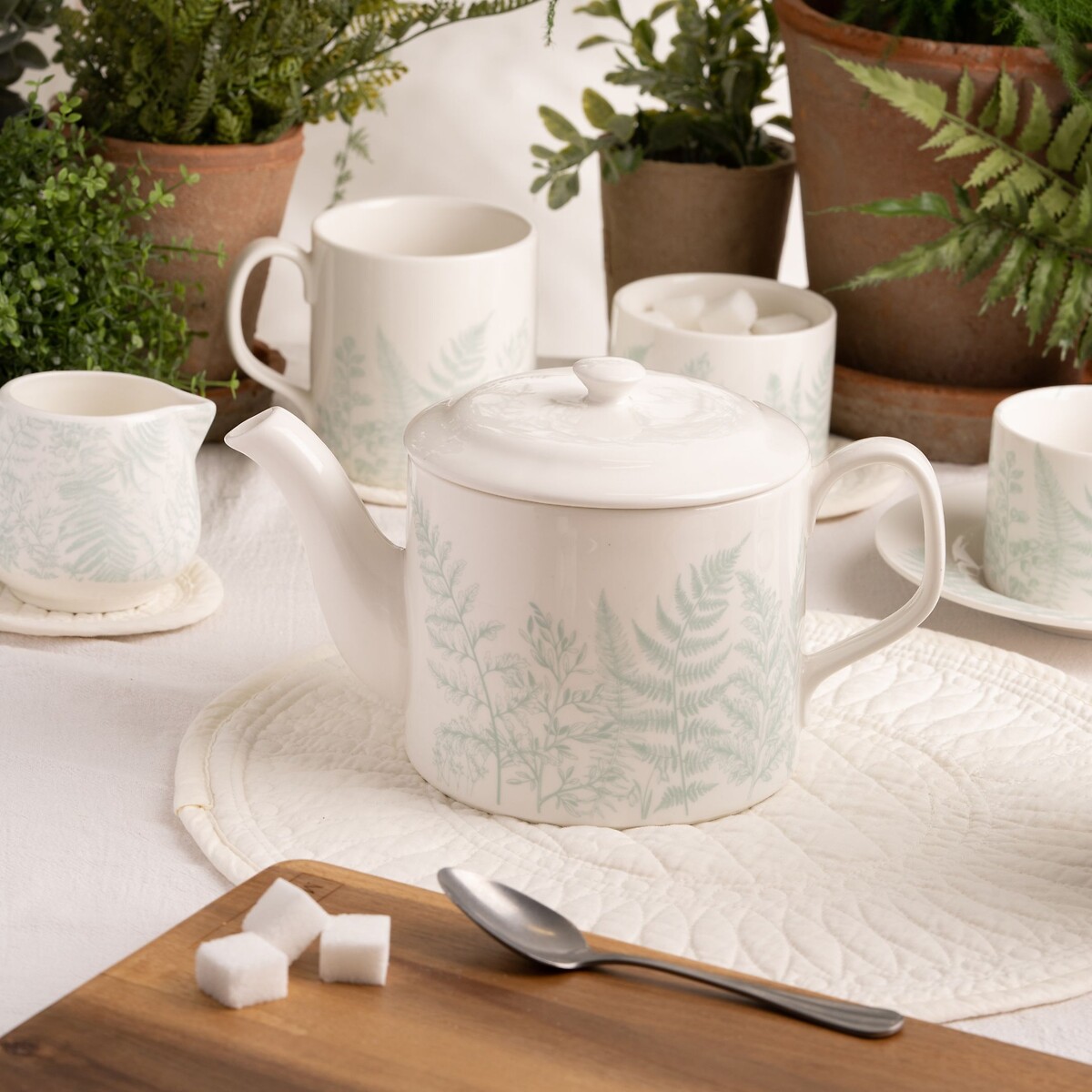 800ml Signature Botanical Teapot green, MARY BERRY