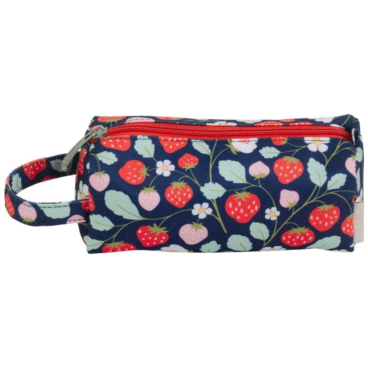 Trousse Fraises noir, rouge, bleu, A LITTLE LOVELY COMPANY