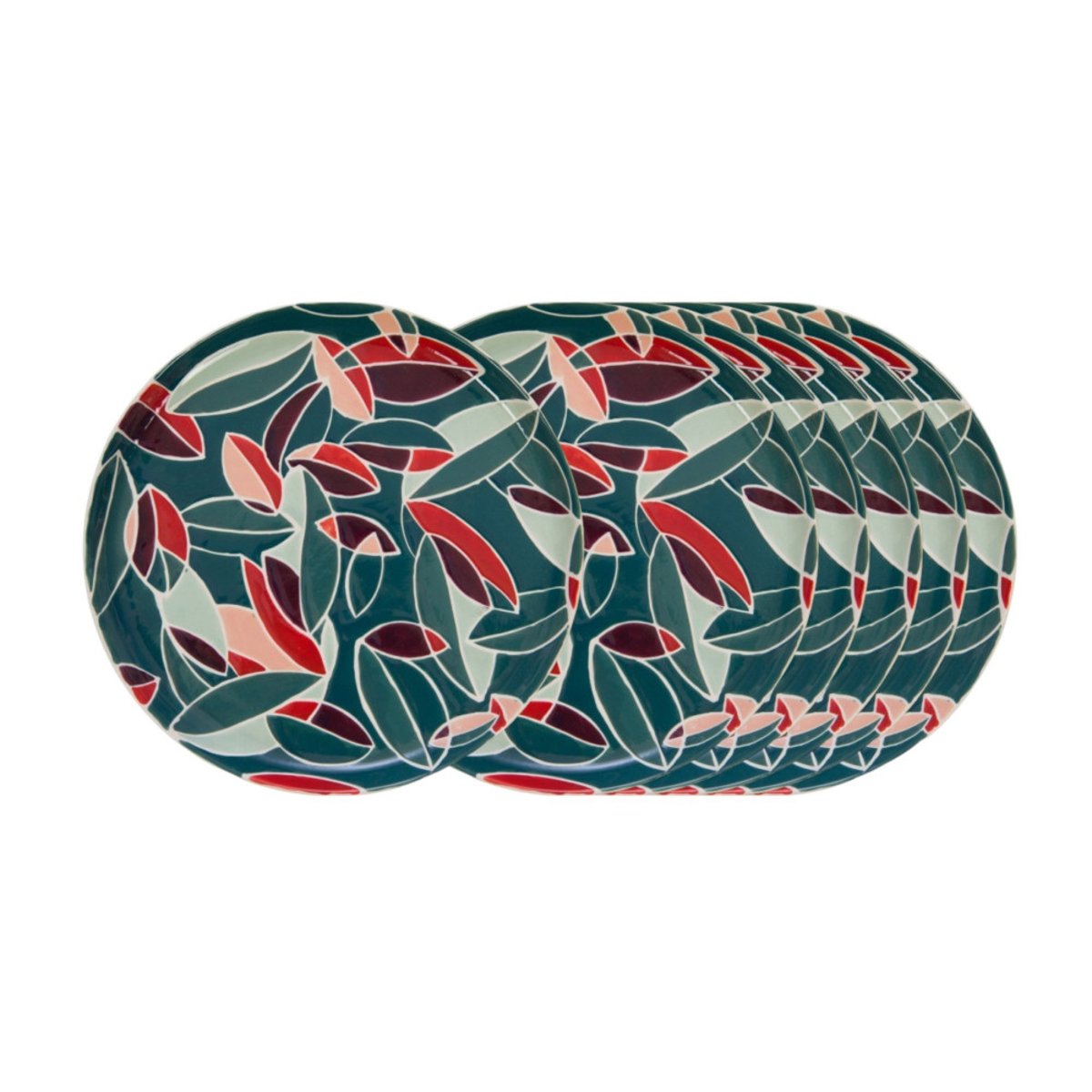 Assiette plate Vanina 26 cm (lot de 6) bleu, AMADEUS