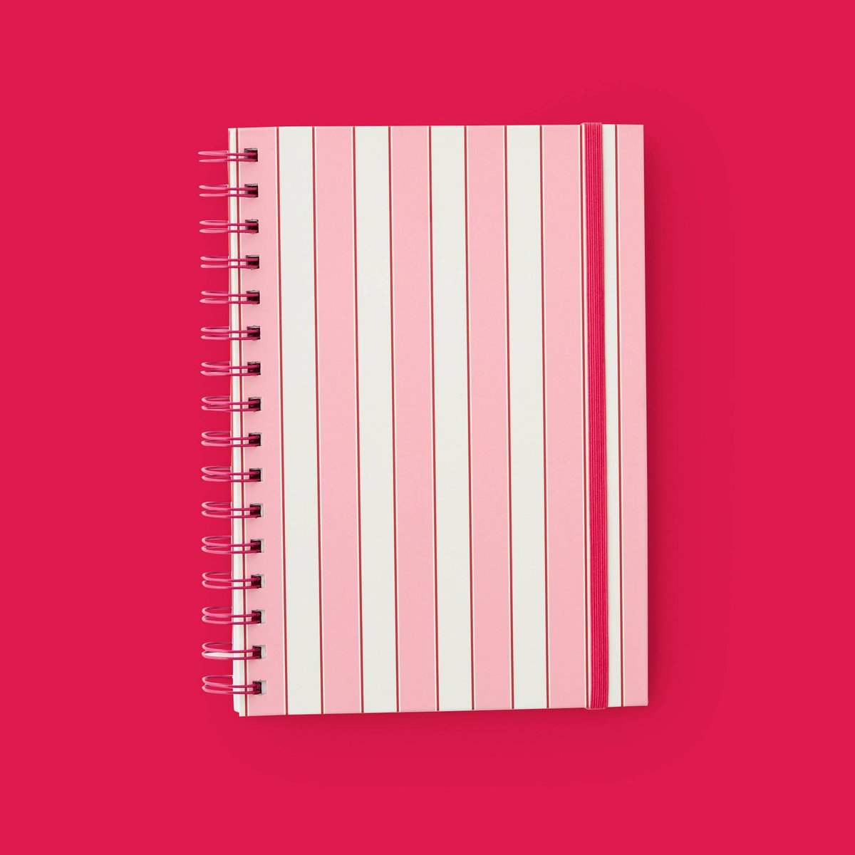 Carnet A5 spirales, 80 pages pink, MONOPRIX