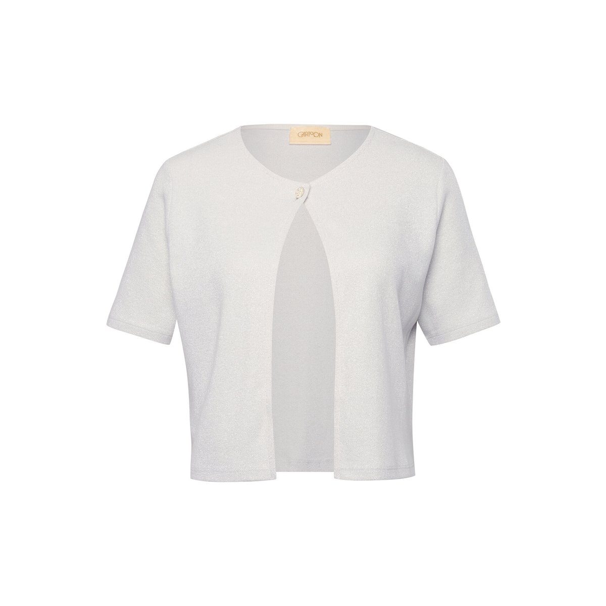 Cardigan façon t-shirt manches courtes cream/silver, CARTOON