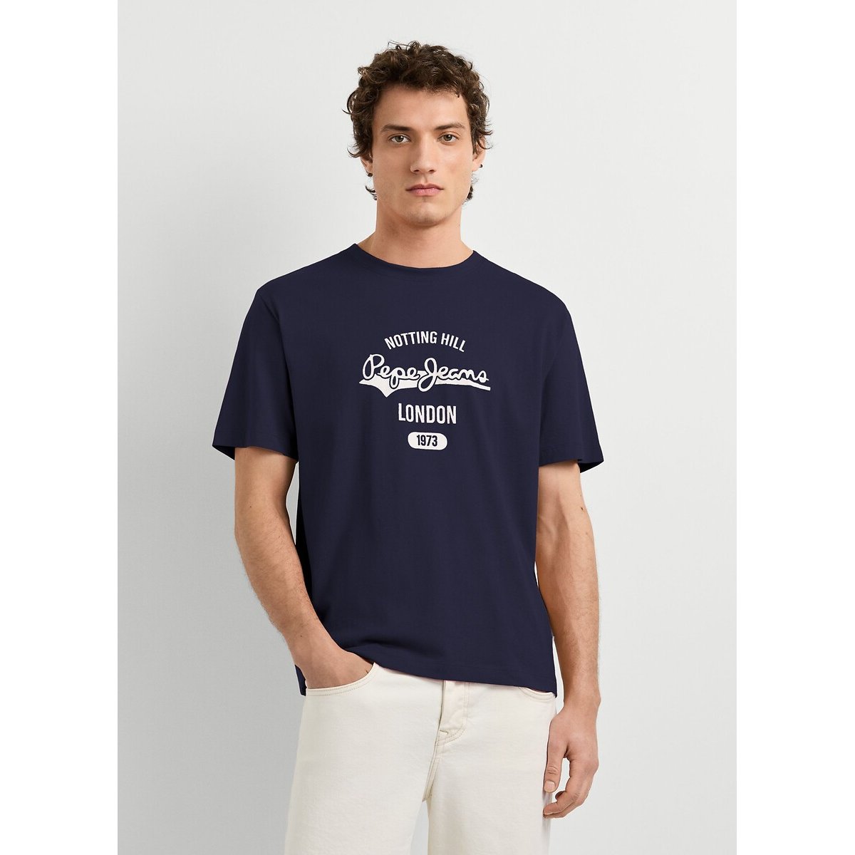 Camiseta de manga corta, JIMMY azul marino, PEPE JEANS