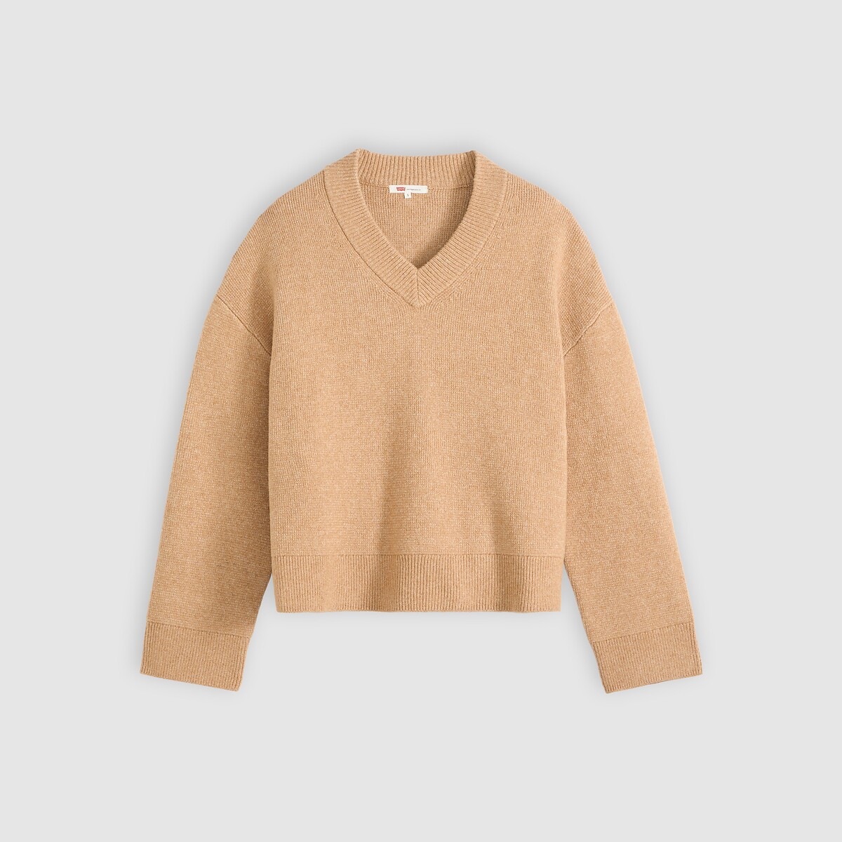 Pull col V manches longues camel, LEVI'S
