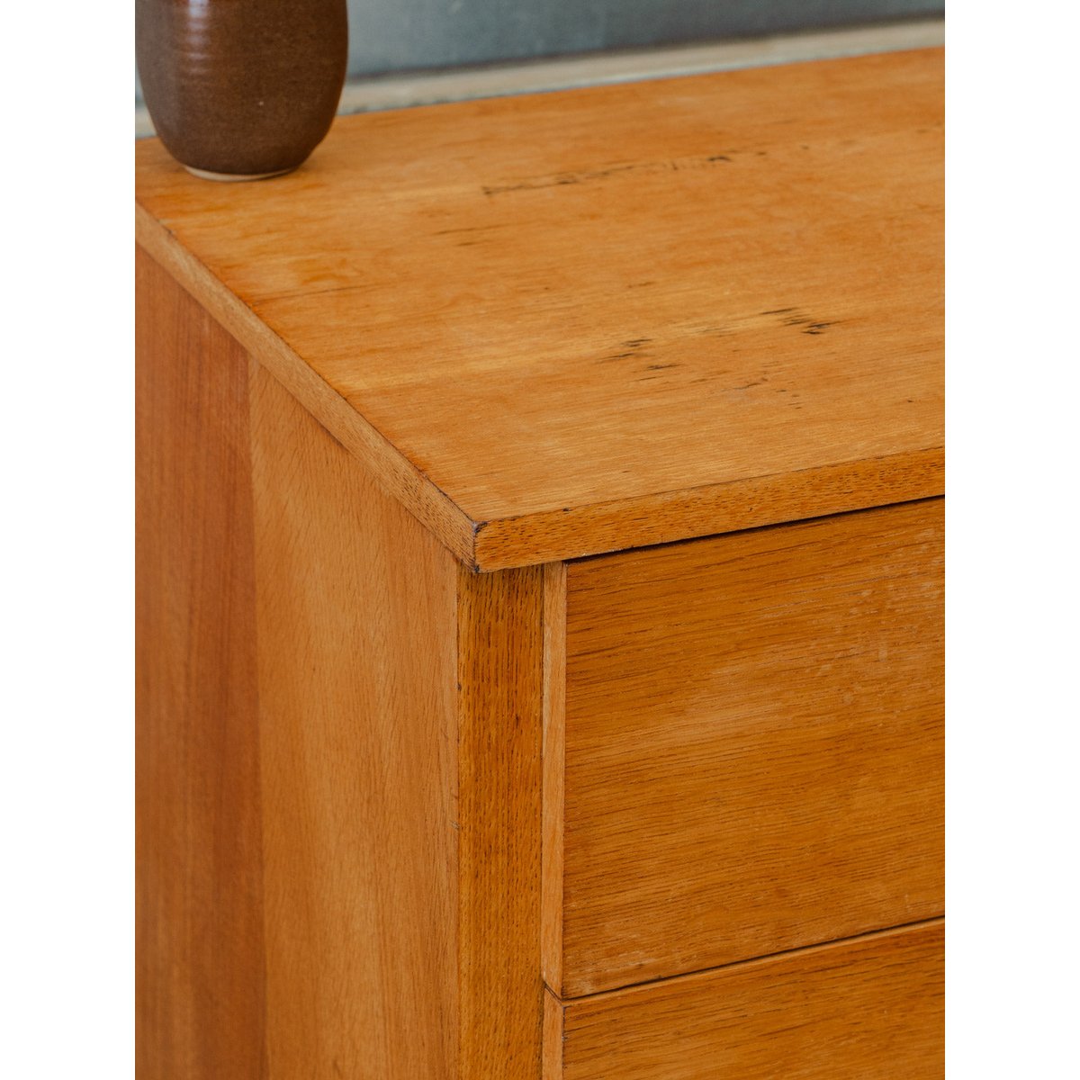 Commode en bois Olga N°1125 - Bon état bois foncé, DEBONGOUT