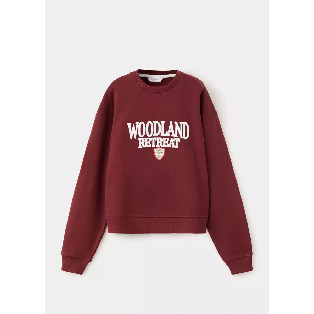 Sweat-shirt coton imprimé grenat, MANGO KIDS