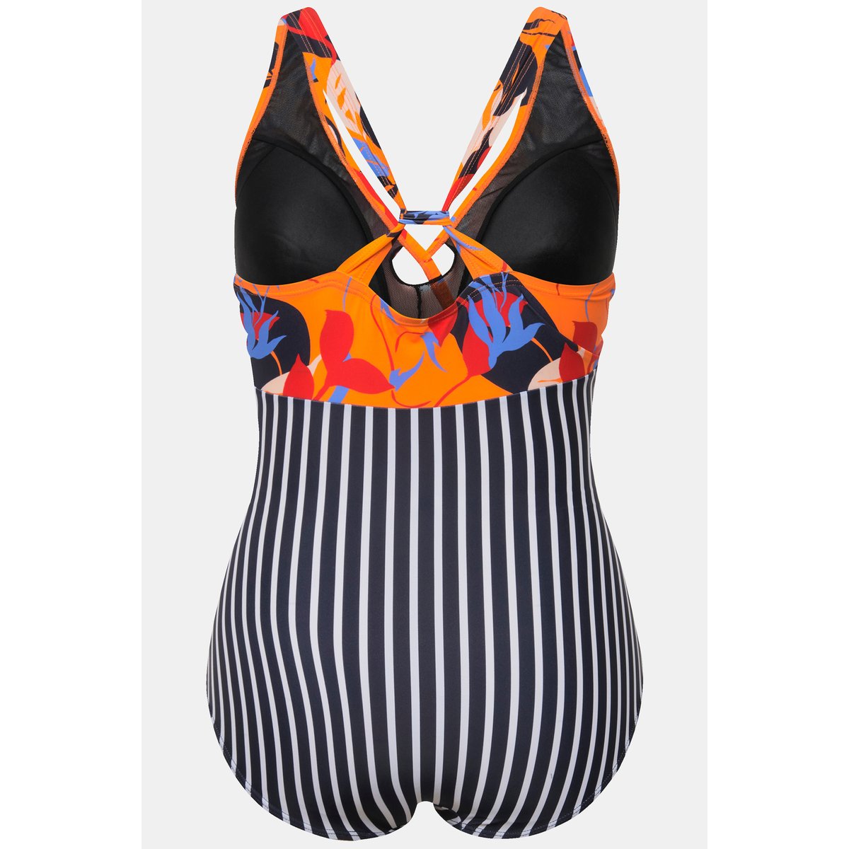 Maillot de bain aspect tour de cou orange clair, ULLA POPKEN