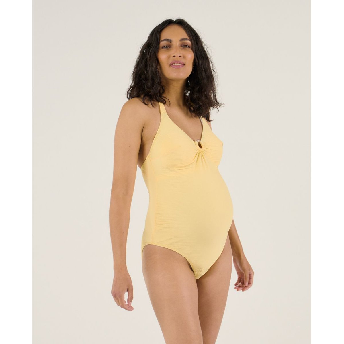 Maillot de bain de grossesse Dolly jaune, CACHE COEUR