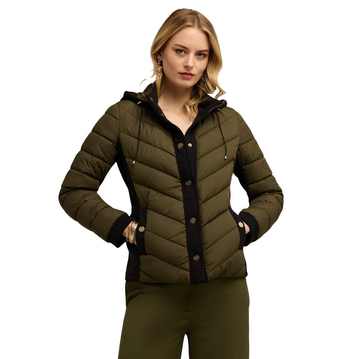 Veste matelassée légère verde militare, MOTIVI
