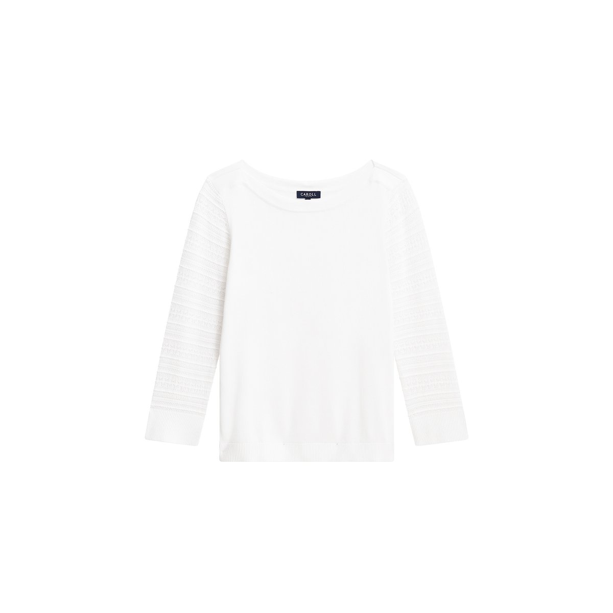 Pull droit col bateau MJAYNIE ecru, CAROLL