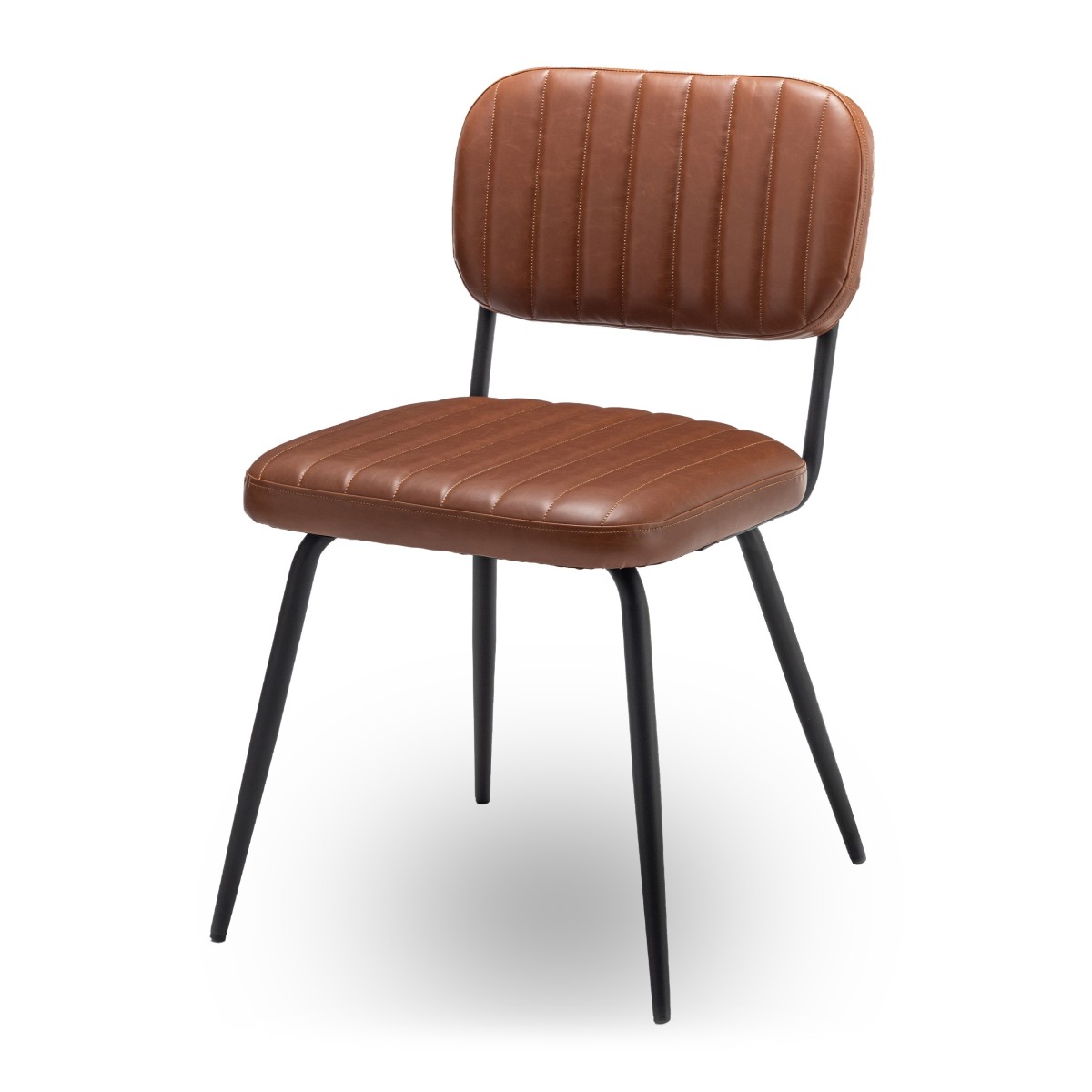 Lot de 2 chaises de séjour marron L56 cm - SPARTE marron, CALICOSY